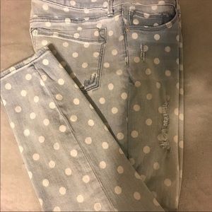 Express Polka Dot Ankle Legging